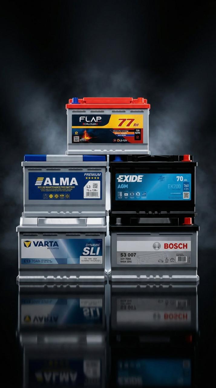 Batteries des marques FLAP, Alma, Exide, Varta et Bosch distribuées par Maison de Batterie